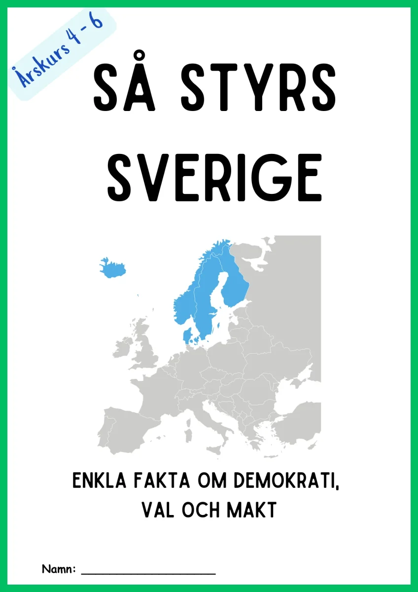 Så styrs Sverige – Enkla fakta om demokrati, val och makt - Bild 2