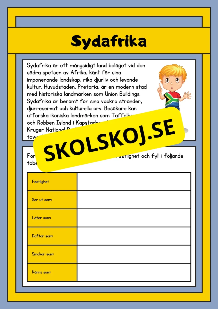 Upptäck världen - Fakta och läsförståelse - 29 sidor - Bild 4