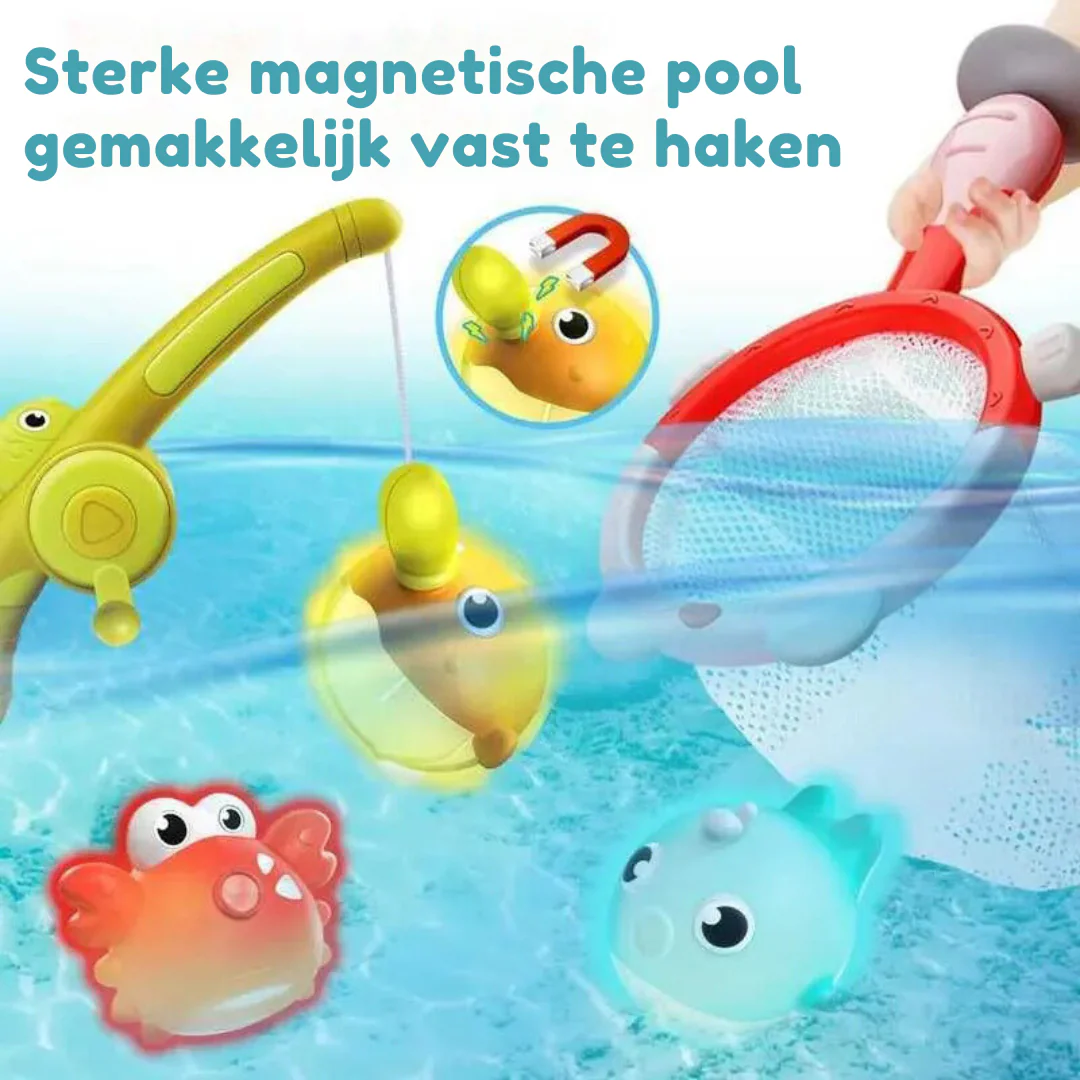 Magnetiskt Badfiskspel med Ljus | Roligt & Lärorikt Badskoj för Småbarn - Bild 6