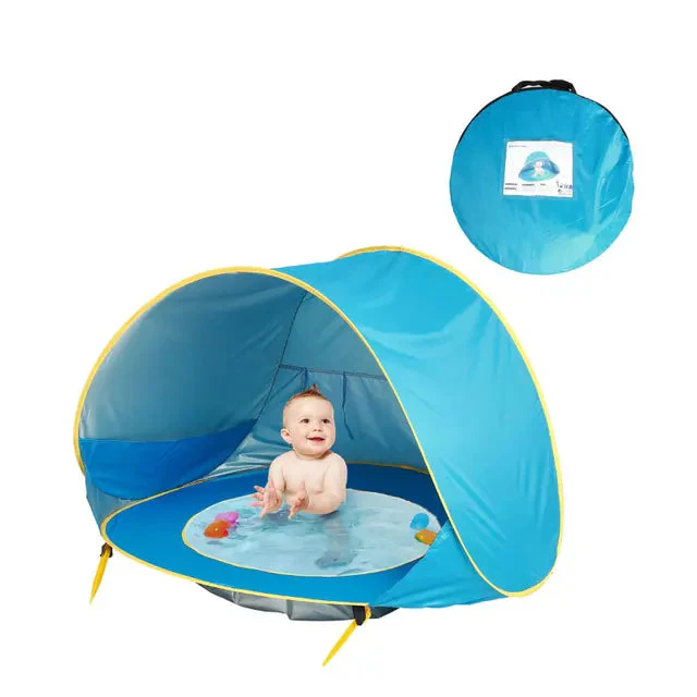 SunShade BabyTent™ – Bärbart Strandtält med Skuggbad och UV-skydd för Bebisar - Bild 7