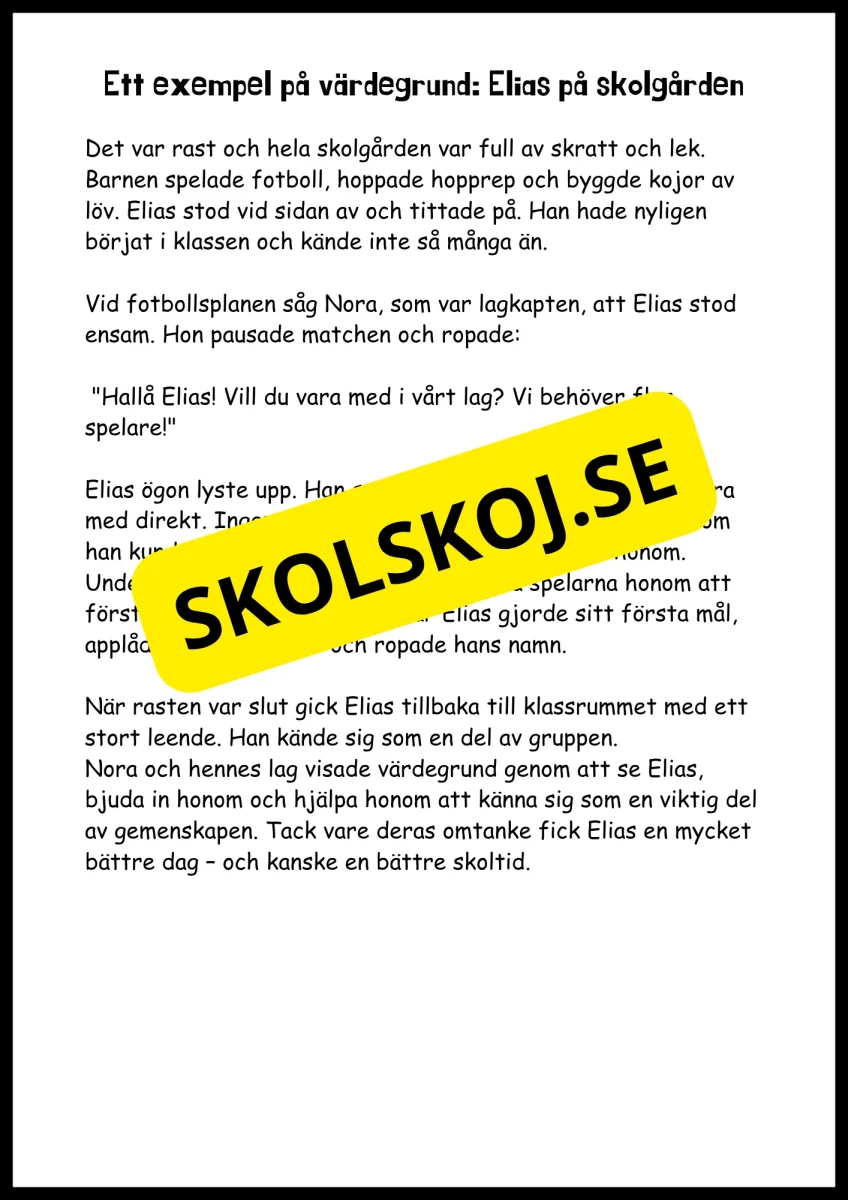 Värdegrund - I skolan, hemma och för framtiden - Bild 5