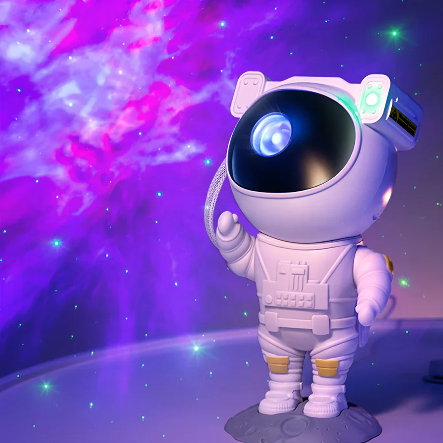 Nattlampa – Stjärnprojektor med LED-lampa – Astronaut - Bild 3