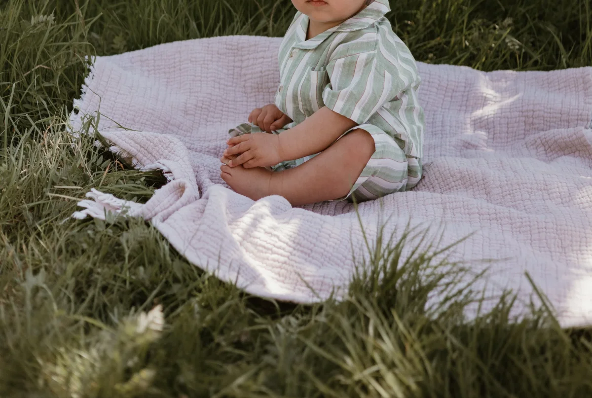 Baby Sommarset 0–3 år – Randig t-shirt & shorts i bomull | Unisex-outfit - Bild 3