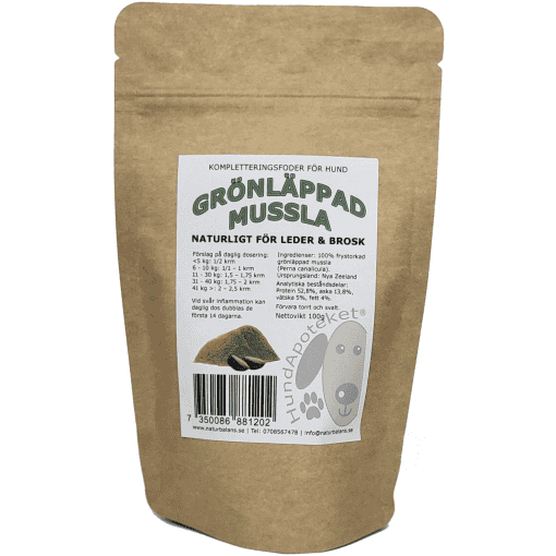 Hundapoteket Grönläppad Mussla 100g - Bild 2