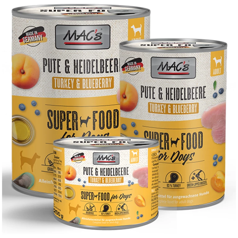 MAC’s kalkon & blåbär våtfoder 6-pack - Bild 2