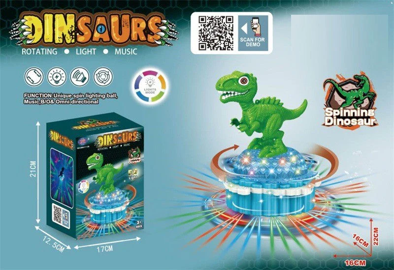 Magisk Snurrande Dinosaurie – Ljus och Musik - Bild 2