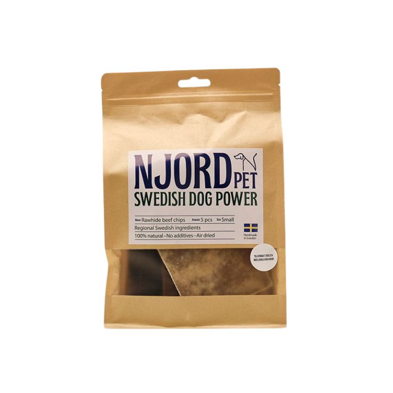 Njord Pet Svenskt Hundtugg – Nötchips 5-pack - Bild 2