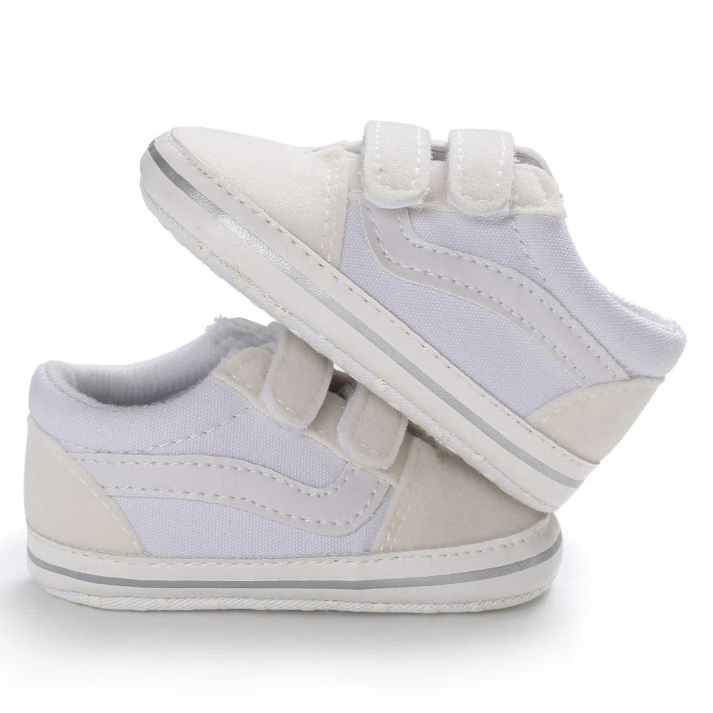 LittleRacers Babysneakers 0–1,5 år – Första Skor med Kardborreband | Canvas & Mocka