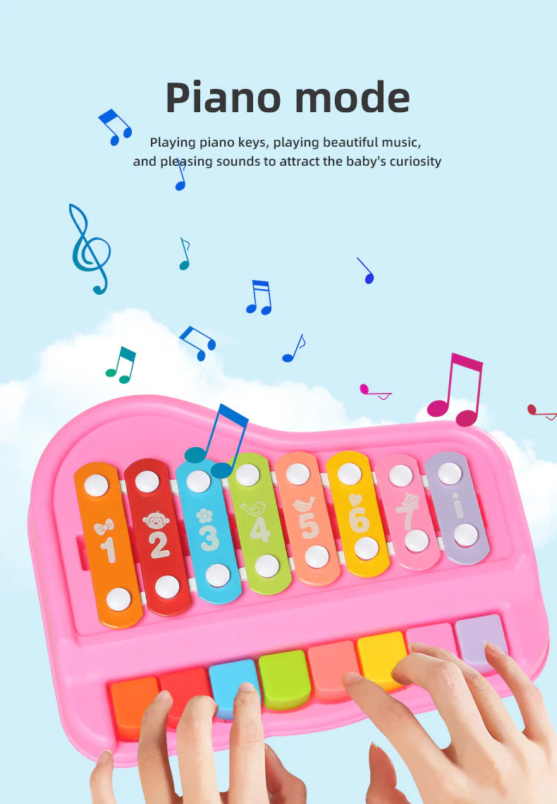 Pedagogiska Musikleksaker för Bebisar, Småbarn och Barn – Xylofon- och Pianoset för Kreativ Utveckling - Bild 3