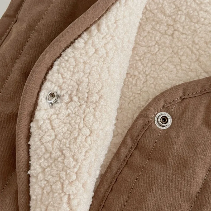 Väst med Ull – Gaborone Unisex, Rosa/Brun/Beige, Bomull, Storlek 0–6 år - Bild 9