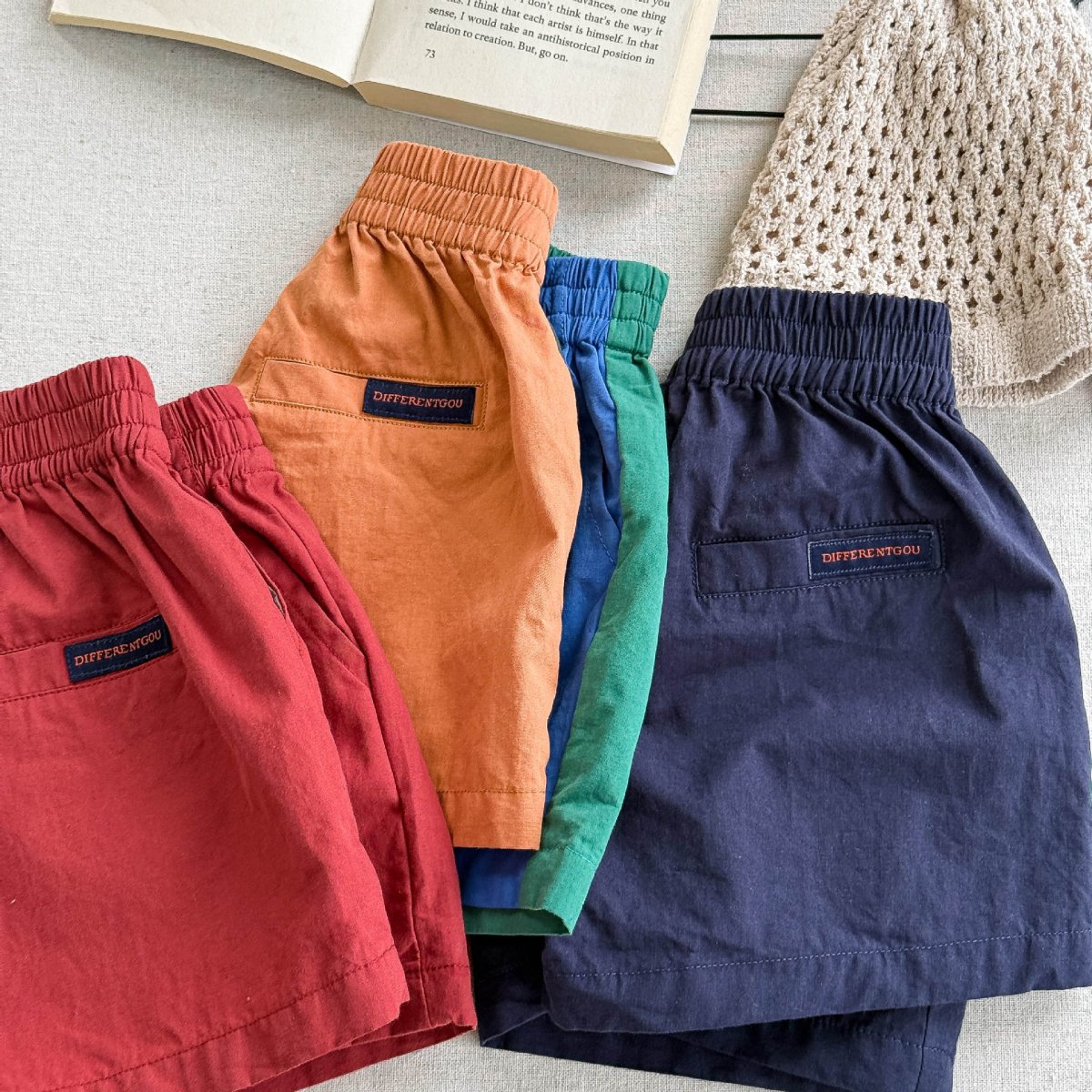 Sommarshorts i bomull för barn – Braveton unisexshorts för pojkar och flickor (0-6 år) – Andningsbara och elastiska - Bild 7