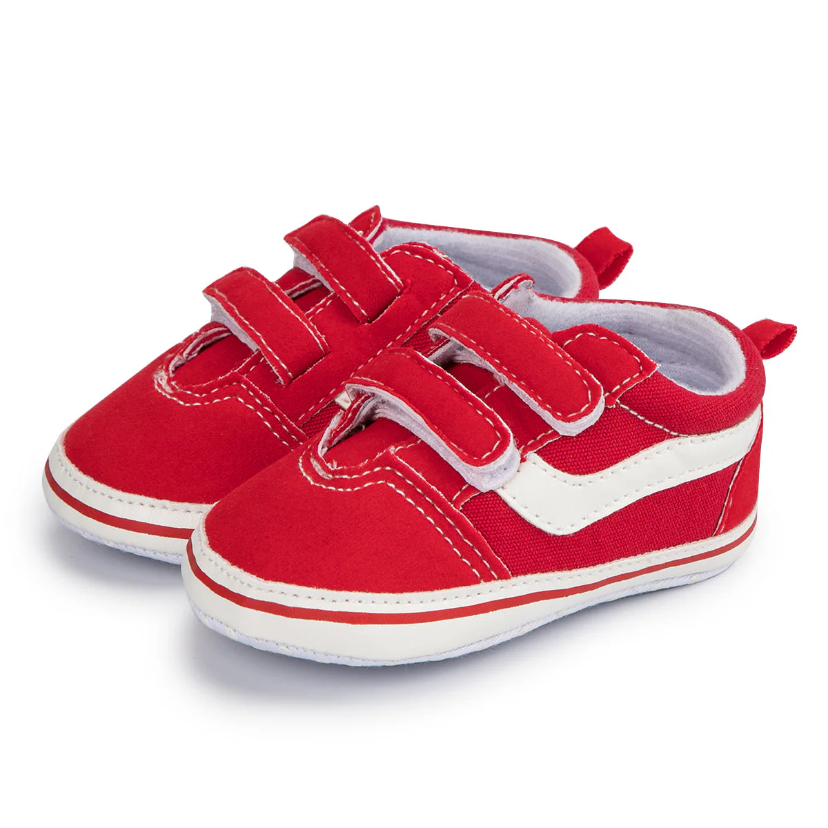 LittleRacers Babysneakers 0–1,5 år – Första Skor med Kardborreband | Canvas & Mocka - Bild 6