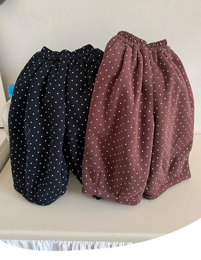 Byxa med Prickar – Dotty Daze Flickor, Brun/Svart, Bomull, Storlek 1–8 år - Bild 5