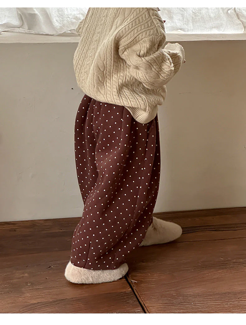 Byxa med Prickar – Dotty Daze Flickor, Brun/Svart, Bomull, Storlek 1–8 år - Bild 6