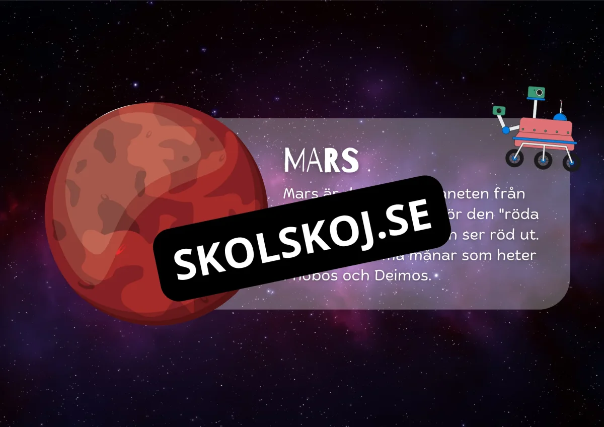 Planeterna i vårt solsystem - Presentation + frågor - Bild 6