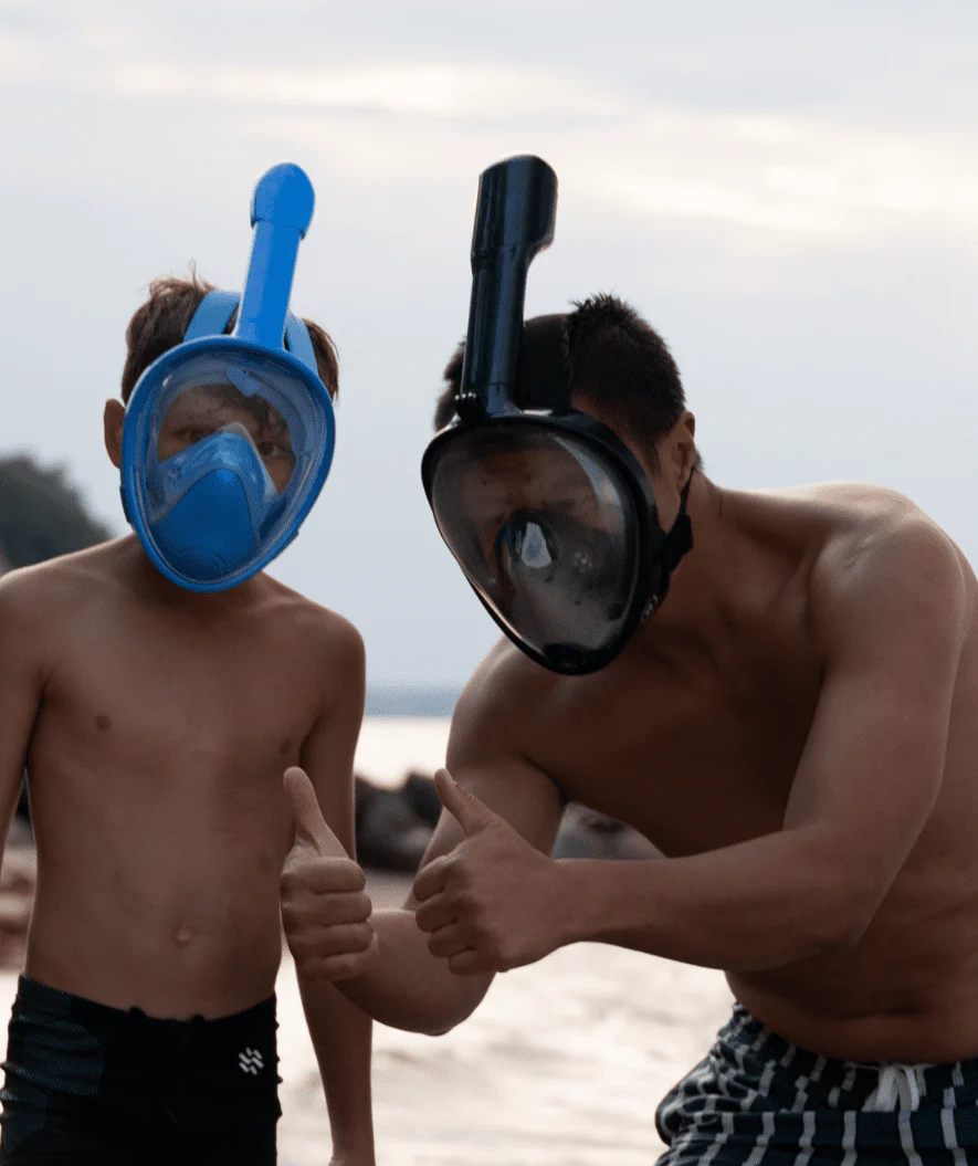 Snorkelmask för barn med 180° sikt & Dry Top – Bekväm & Läckagesäker | Seawise - Bild 4