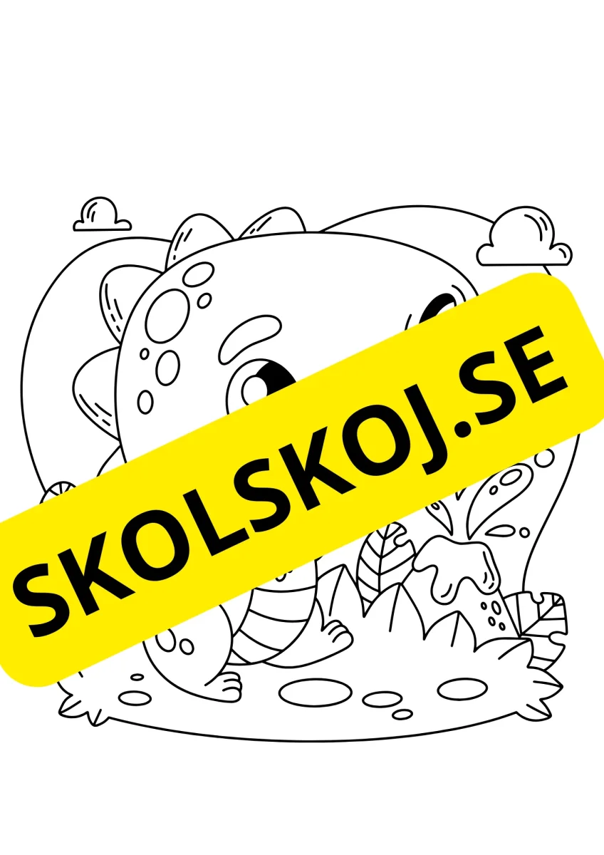 Dinosaurier - Målarbok - Bild 6