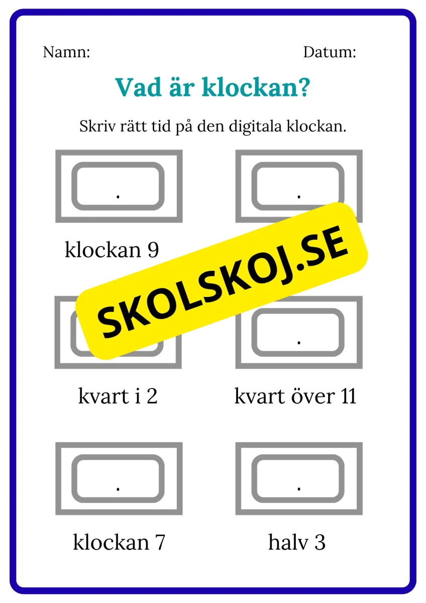 Vad är klockan - Digitala klockan - Bild 6
