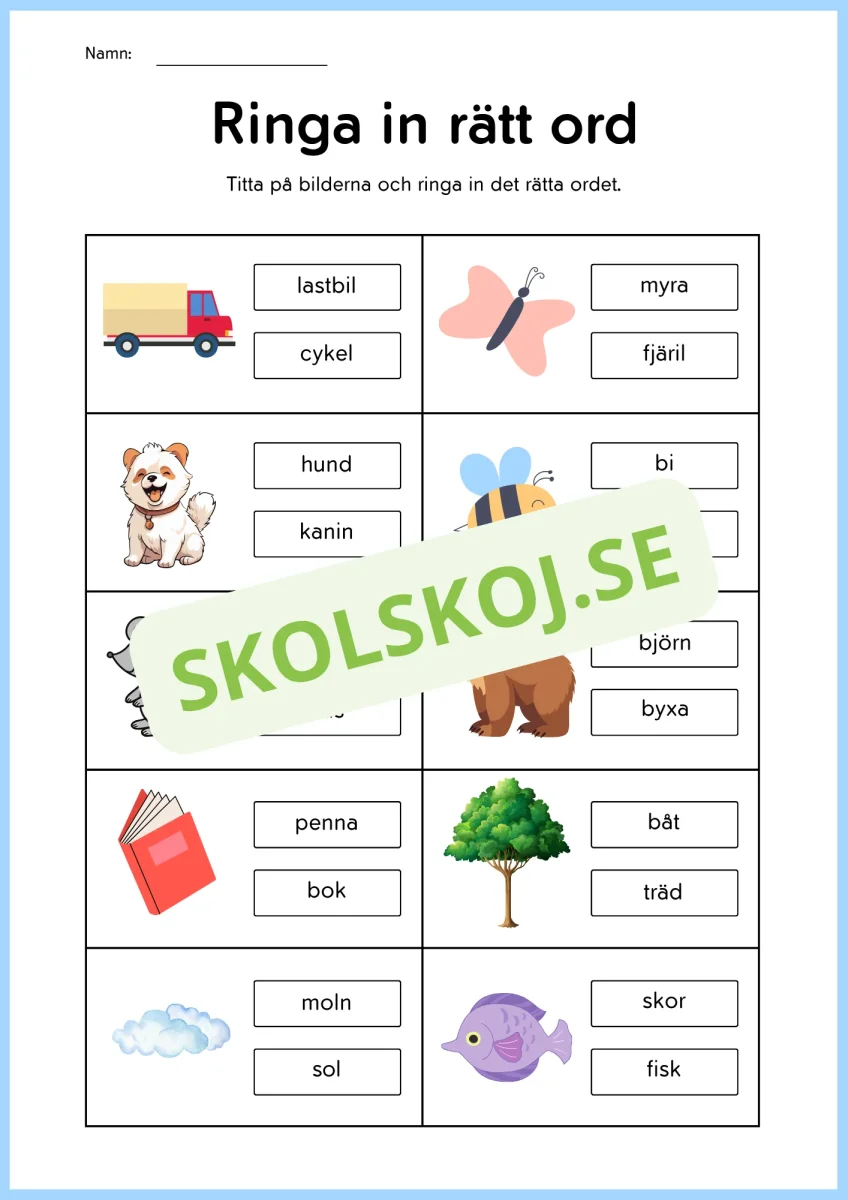 Jag tränar på ord - Bild 3