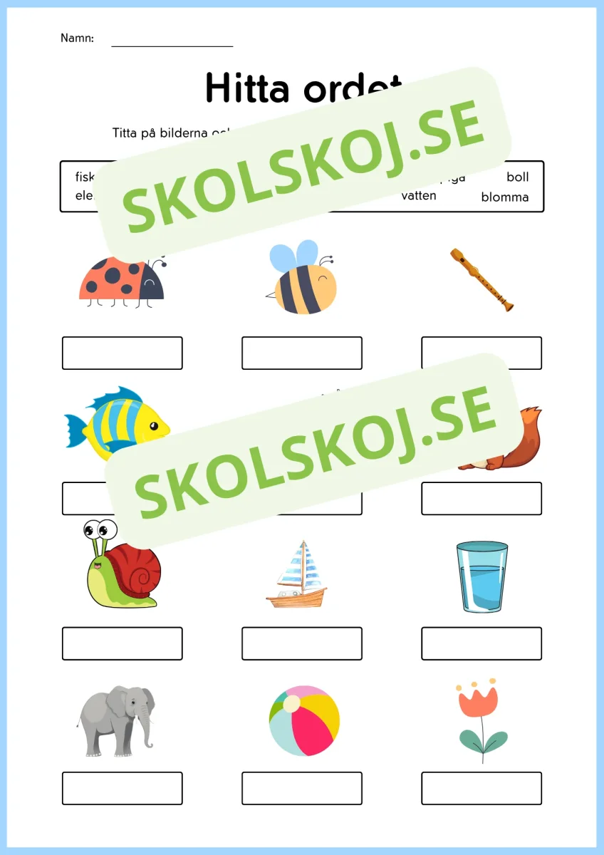 Jag tränar på ord - Bild 7