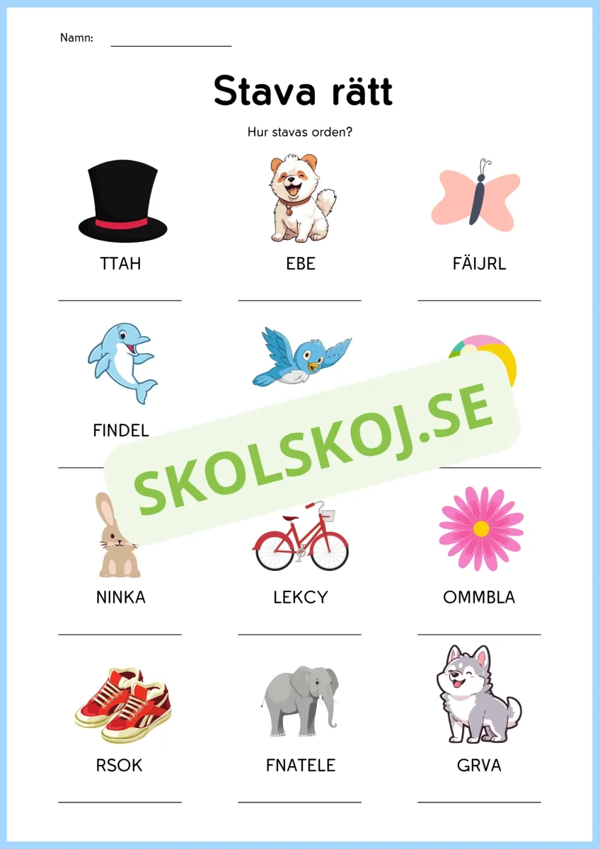 Jag tränar på ord - Bild 8