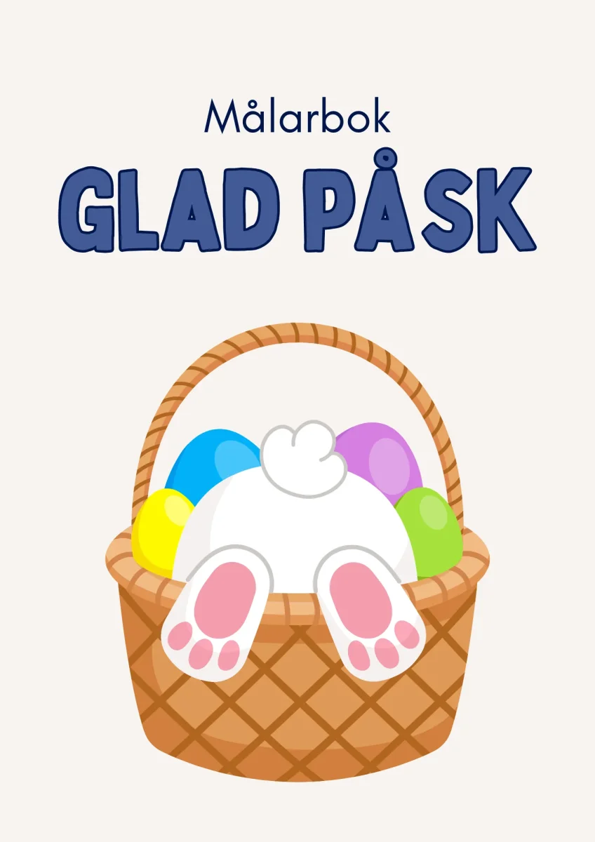 Målarbok Glad Påsk