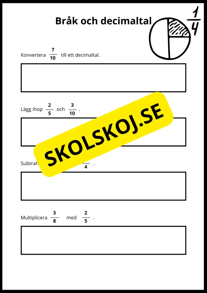 Matematiska repetitionsuppgifter årskurs 7 - 8 (50 st) - Bild 3