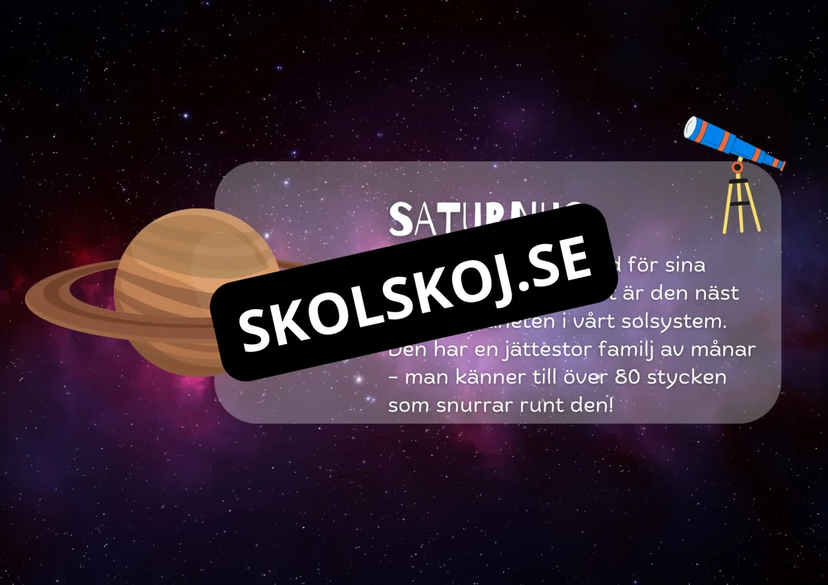 Planeter i vårt solsystem fakta + frågor (18 sidor) - Bild 8