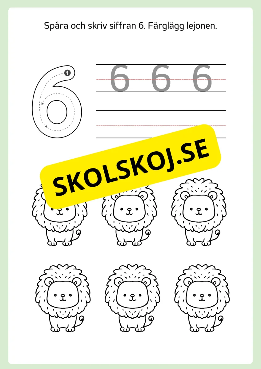 Spåra och färglägg siffror 0 - 9 - Bild 9