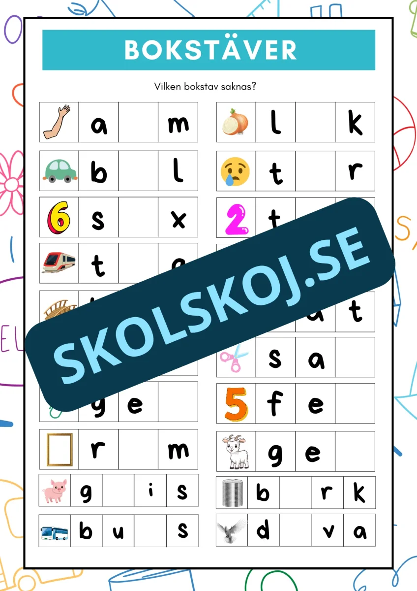 Vilken bokstav saknas? - Bild 4