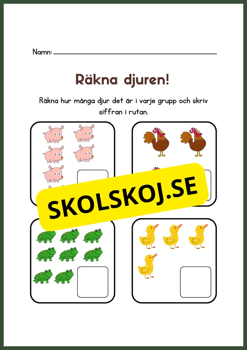 Räkna djuren - Bild 3